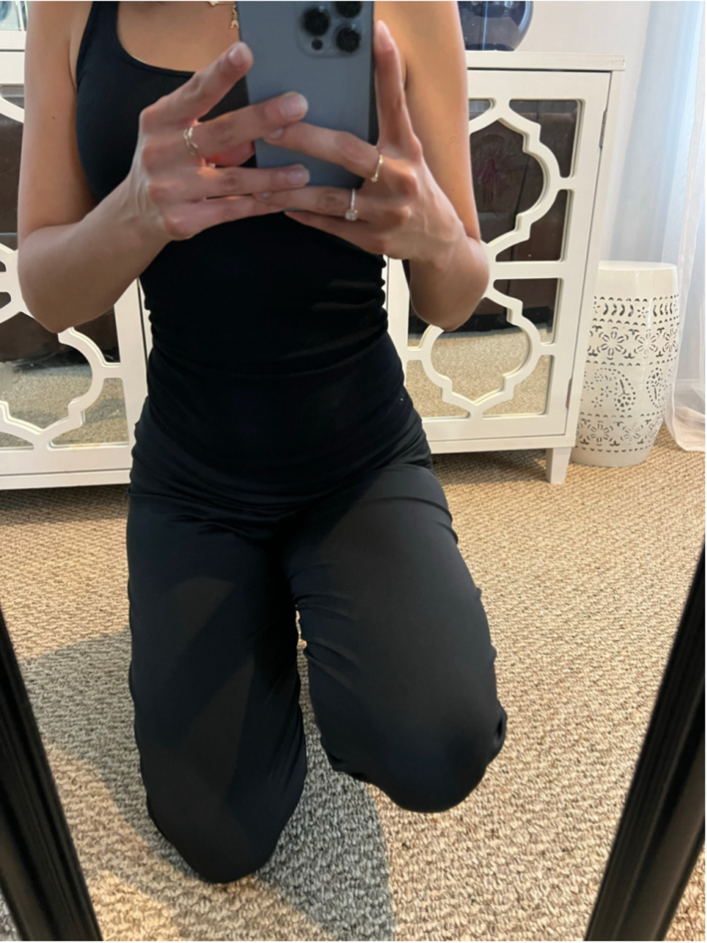 Vintage Brazilian Women's Black Leggings